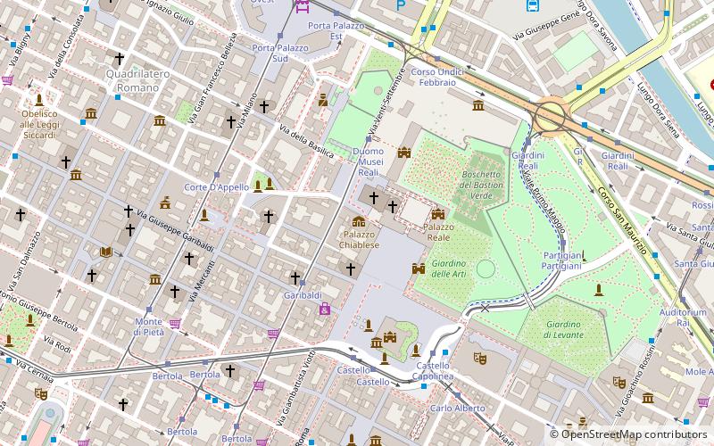 Palazzo Chiablese location map