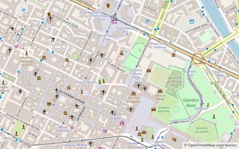 Porta Palatina location map