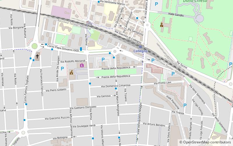 Collegno location map