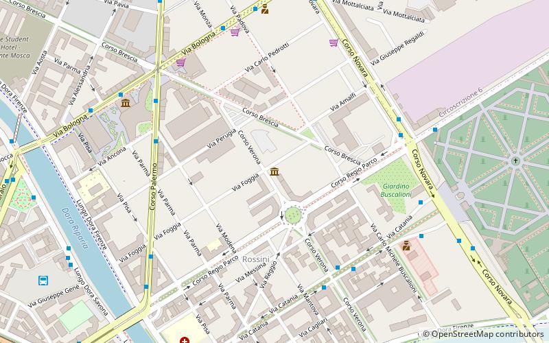 temporary museum turin location map