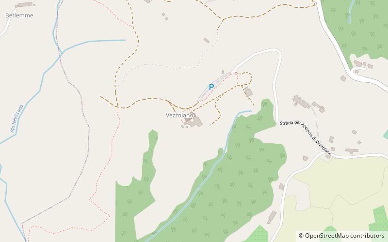 Vezzolano Abbey location map