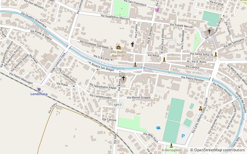 chiesa di san biagio lendinara location map