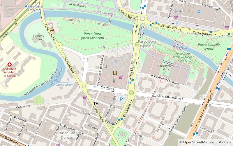 parco commerciale dora turyn location map