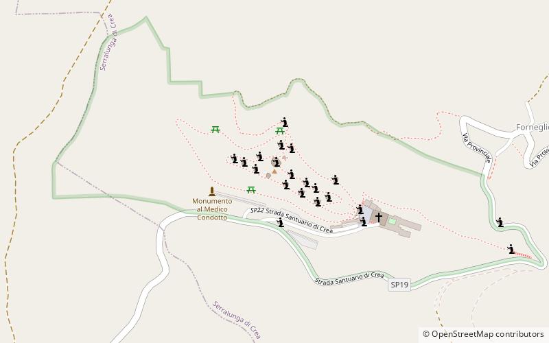 Sacro Monte di Crea location map