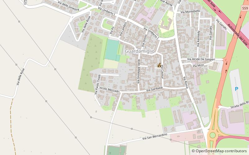 Guardamiglio location map