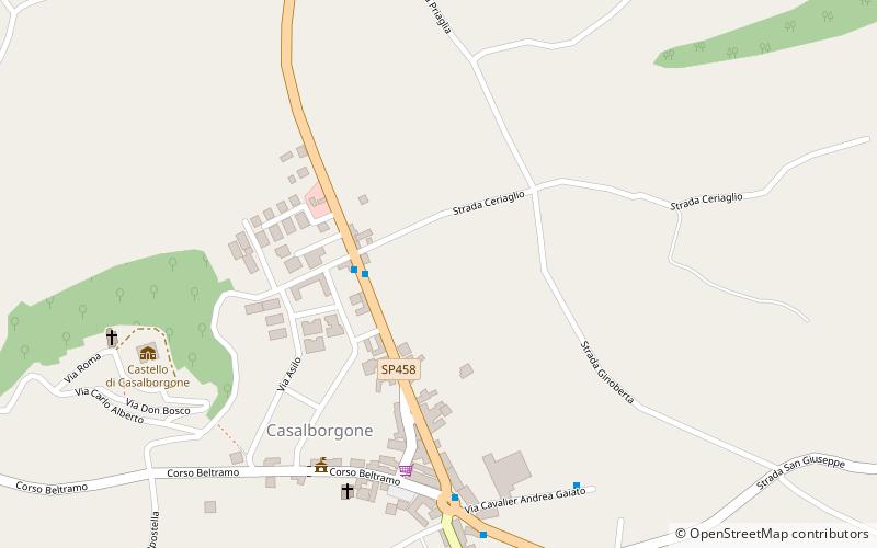 Casalborgone location map