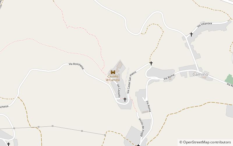 Castello di Camino location map