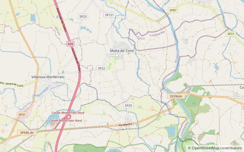 Motta de' Conti location map