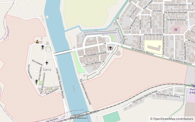 Pizzighettone location map