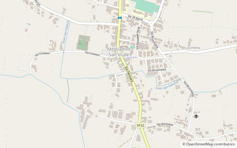 Megliadino San Vitale location map
