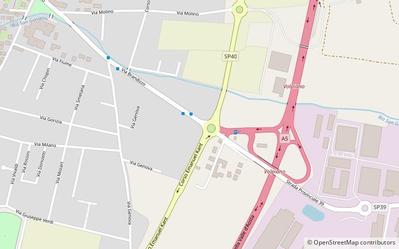 Volpiano location map