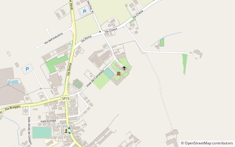 Carceri location map