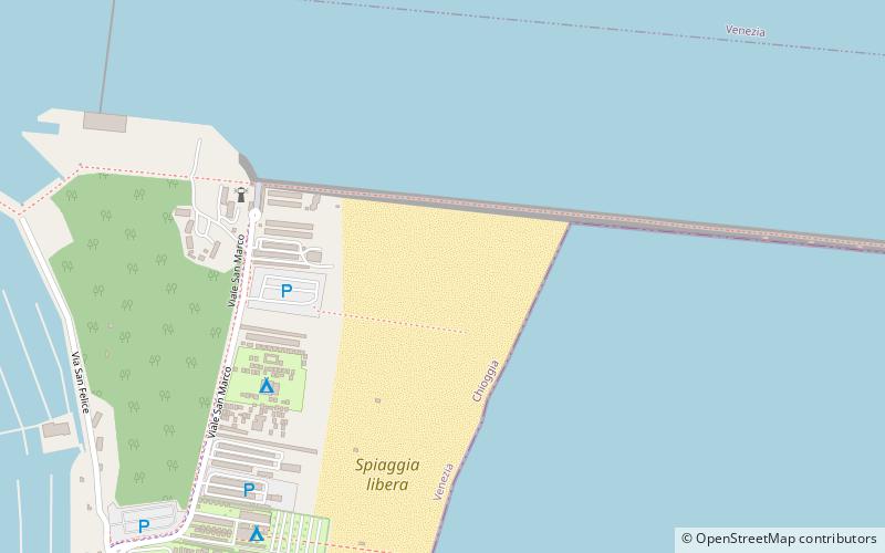 free beach chioggia location map