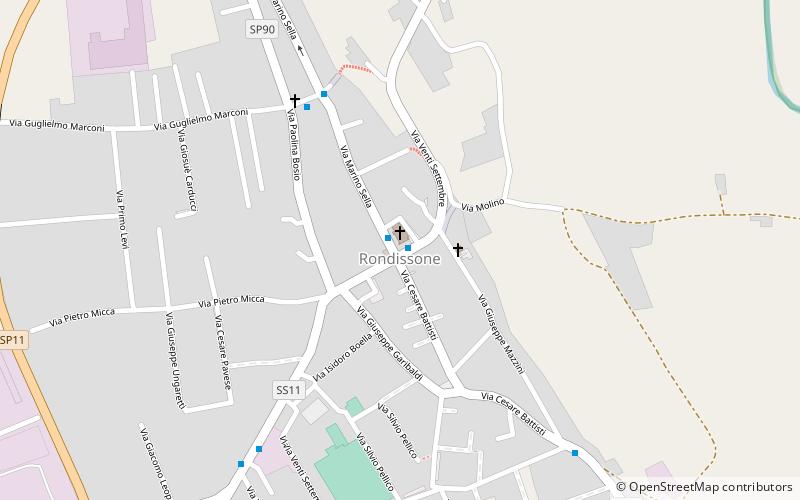 Rondissone location map