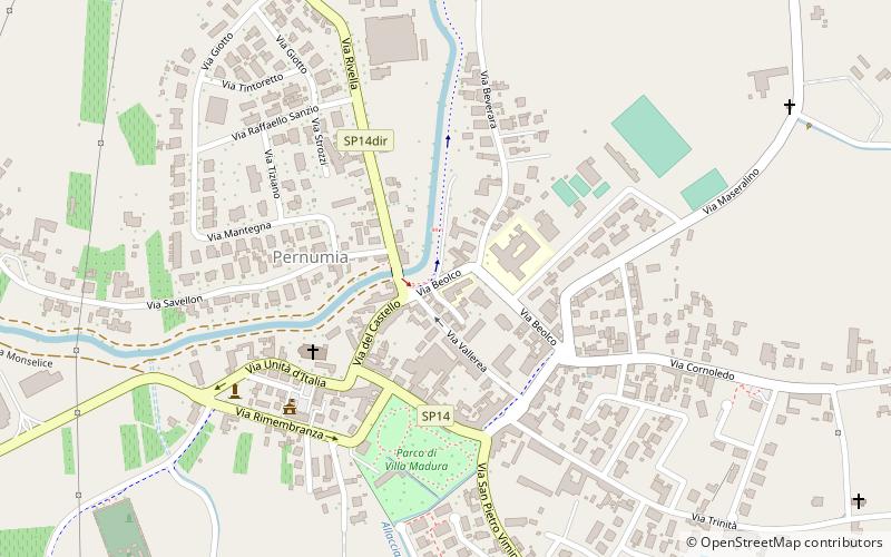 Pernumia location map