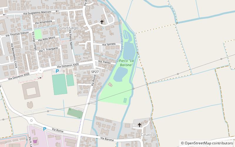 Giussago location map