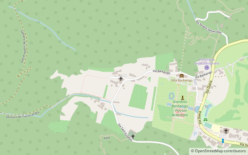 Villa Barbarigo location map