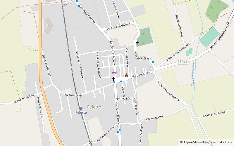 Feletto location map