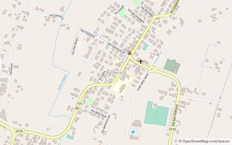 Polverara location map