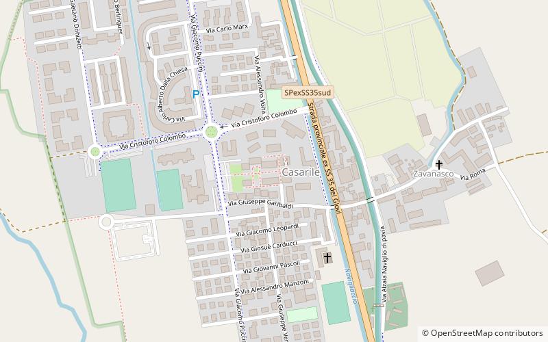 Casarile location map