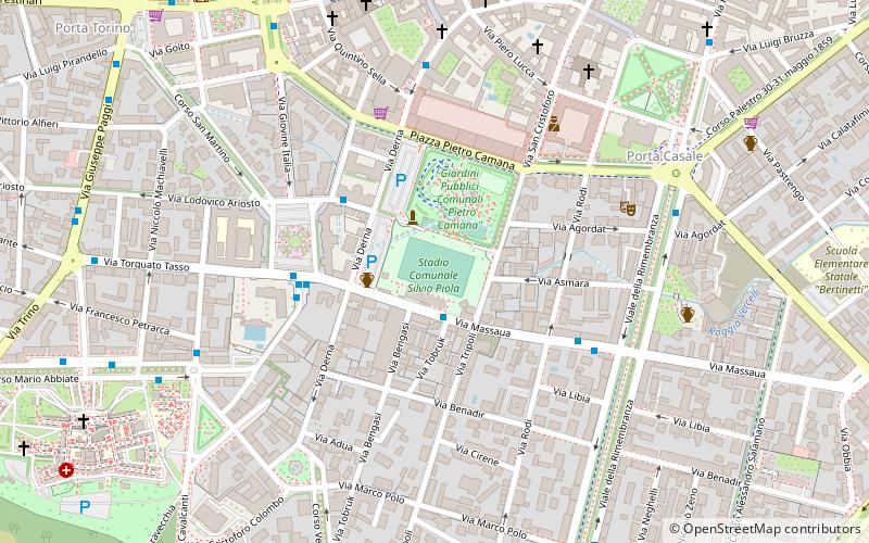 Stade Silvio-Piola location map