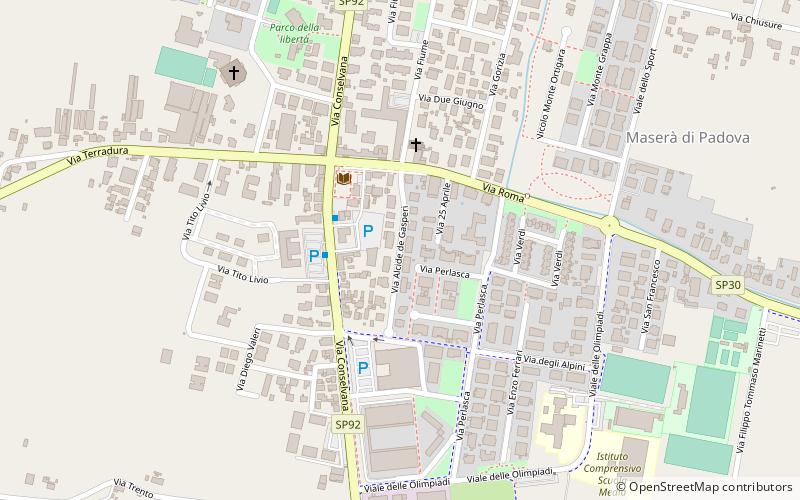 Maserà di Padova location map