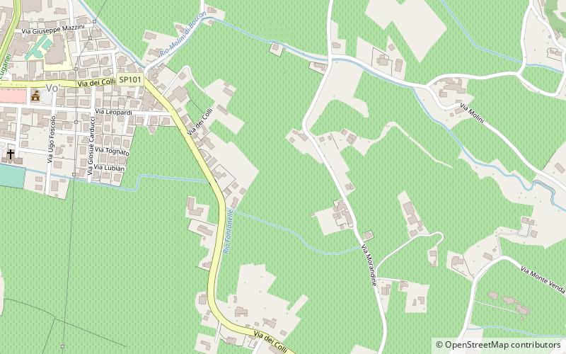 Vò location map