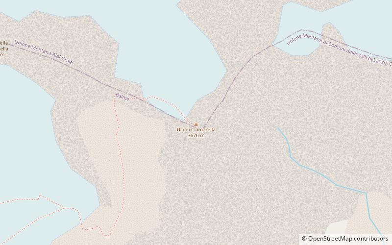 Uia di Ciamarella location map