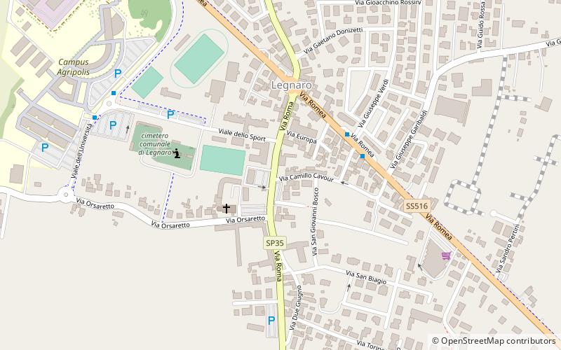 legnaro location map