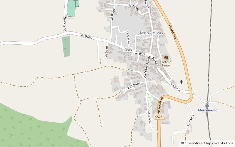 Mercenasco location map