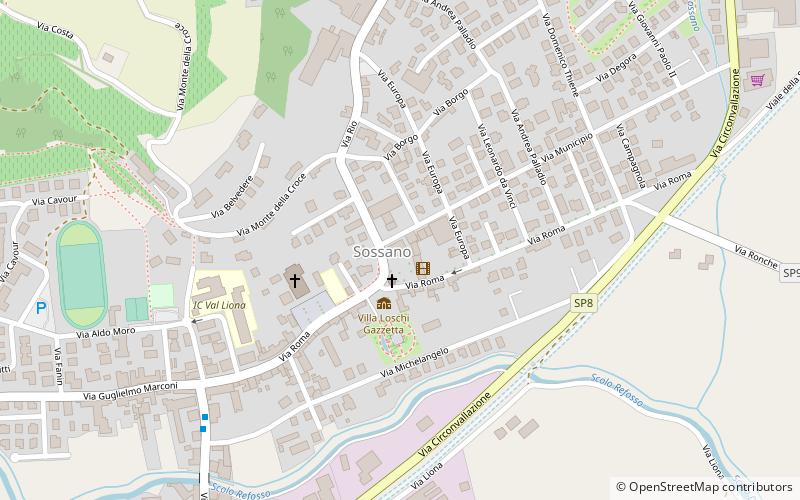 Sossano location map