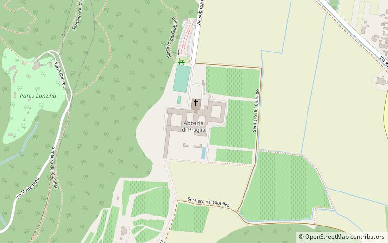 Praglia Abbey location map