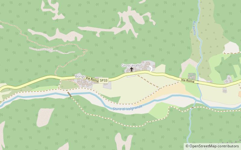 Groscavallo location map