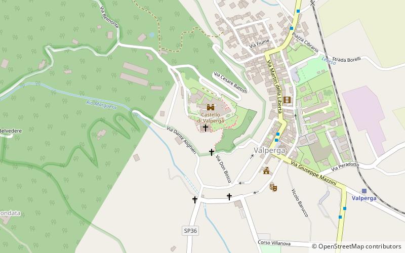 Valperga location map