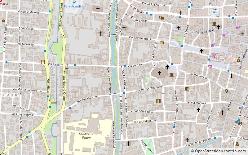 palazzo mussato padua location map