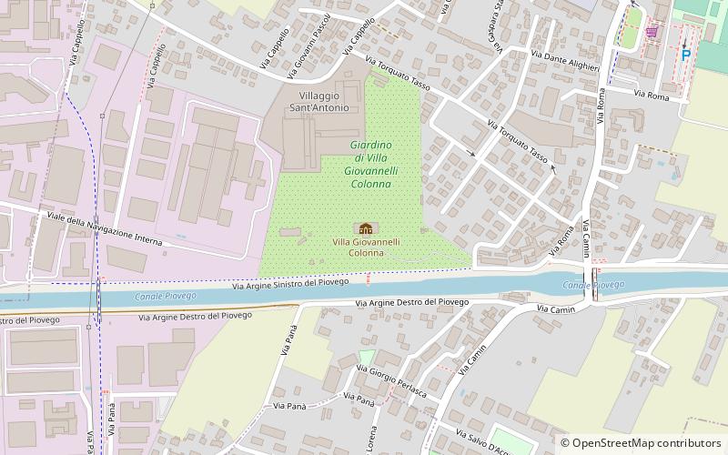 Villa Giovanelli Colonna location map