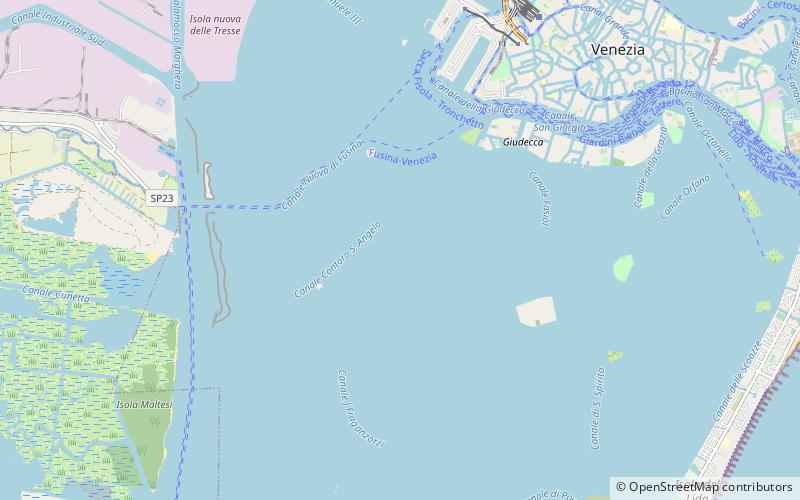 gronda lagunare venice location map