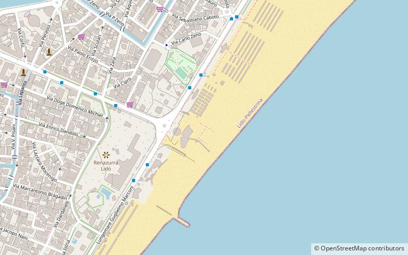 aurora beach venezia wenecja location map
