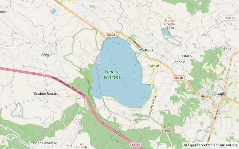 Lac de Viverone location map