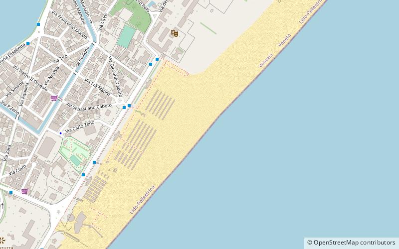 lido de venezia wenecja location map