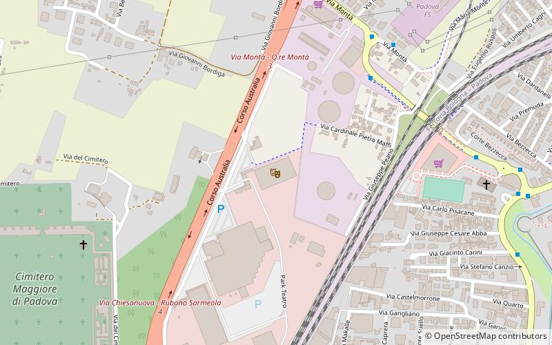Gran Teatro GEOX di Padova location map