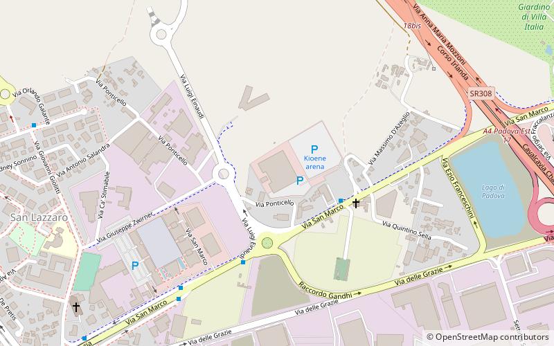 Kioene Arena location map