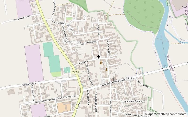 Sergnano location map