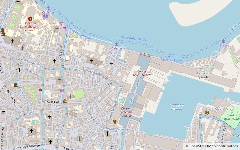 santa maria della celestia venedig location map