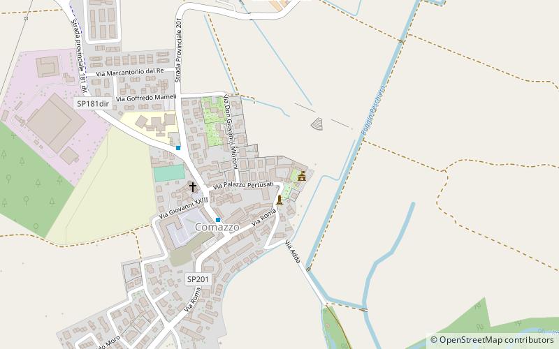 Comazzo location map