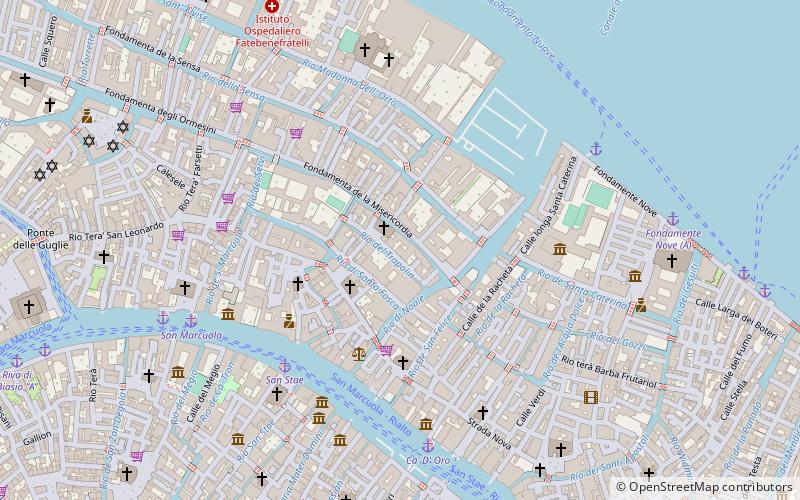 Venetian Ghetto location map