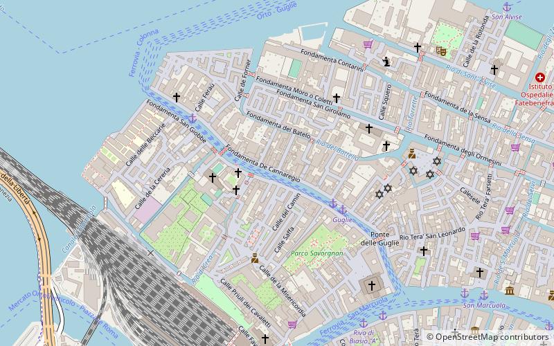 Cannaregio Canal location map