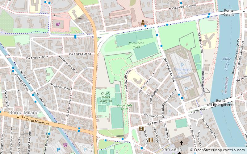 Parco delle Mura location map