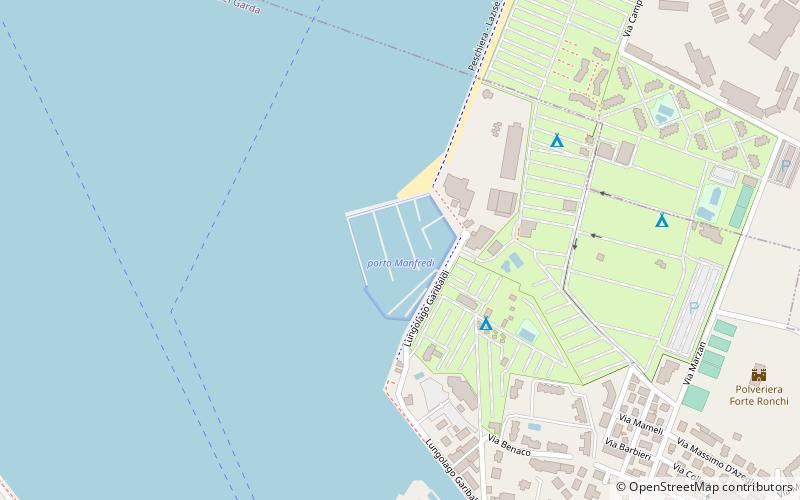 porto manfredi peschiera del garda location map