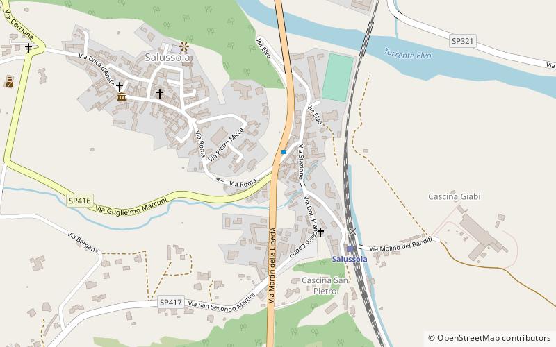 Salussola location map